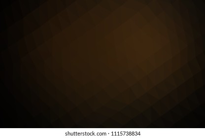 Dark Black vector blurry hexagon texture. Glitter abstract illustration with an elegant design. Brand new style for your business design.