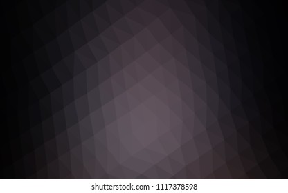 Dark Black vector blurry hexagon template. Glitter abstract illustration with an elegant design. Brand new style for your business design.