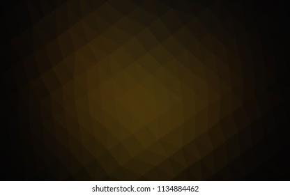 Dark Black vector blurry hexagon template. Shining colored illustration in a Brand new style. The polygonal design can be used for your web site.