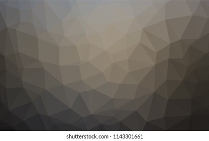 Dark Black vector blurry hexagon template. Glitter abstract illustration with an elegant design. A completely new template for your business design.