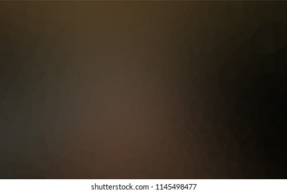 Dark Black vector blurry hexagon pattern. An elegant bright illustration with gradient. A completely new template for your business design.