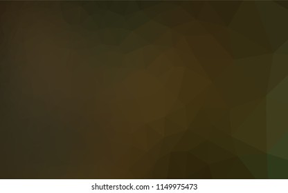 Dark Black vector blurry hexagon texture. Shining illustration, which consist of triangles. A completely new design for your business.