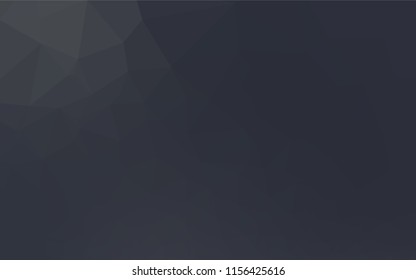 Dark Black vector blurry hexagon texture. Colorful abstract illustration with gradient. The completely new template can be used for your brand book.