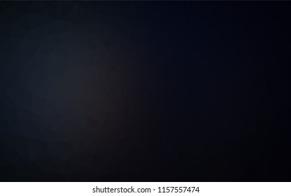 Dark Black vector blurry hexagon pattern. Glitter abstract illustration with an elegant design. A completely new design for your business.