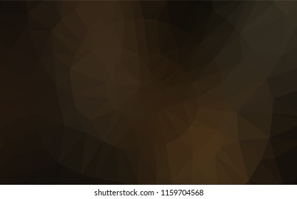 Dark Black vector blurry hexagon texture. Creative illustration in halftone style with gradient. The best triangular design for your business.