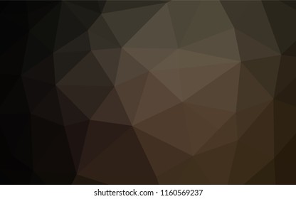 Dark Black vector blurry hexagon template. Shining colored illustration in a Brand new style. The polygonal design can be used for your web site.