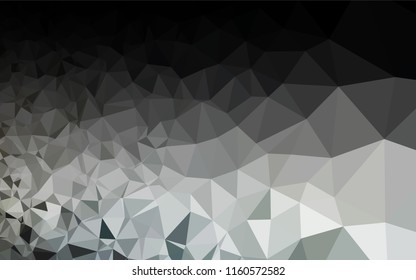 Dark Black vector blurry hexagon template. Colorful abstract illustration with gradient. A completely new template for your business design.