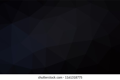 Dark Black vector blurry hexagon texture. A sample with polygonal shapes. The elegant pattern can be used as part of a brand book.