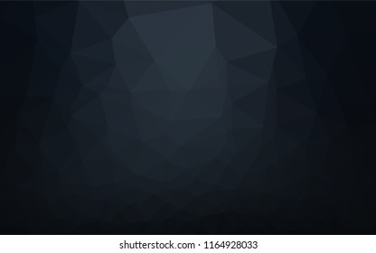 Dark Black vector blurry hexagon texture. Modern geometrical abstract illustration with gradient. Brand new style for your business design.