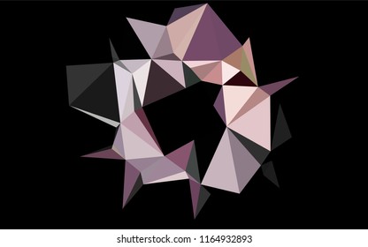 Dark Black vector blurry hexagon texture. Glitter abstract illustration with an elegant design. A new texture for your design.