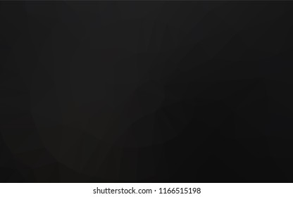 Dark Black vector blurry hexagon template. A completely new color illustration in a vague style. A new texture for your design.