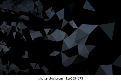 Dark Black vector blurry hexagon pattern. Modern geometrical abstract illustration with gradient. A new texture for your design.