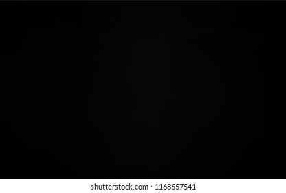 Dark Black vector blurry hexagon pattern. Shining colored illustration in a Brand new style. A new texture for your design.
