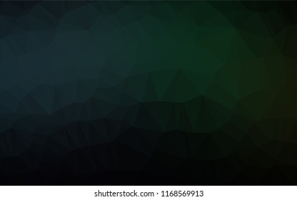 Dark Black vector blurry hexagon pattern. A completely new color illustration in a vague style. The best triangular design for your business.