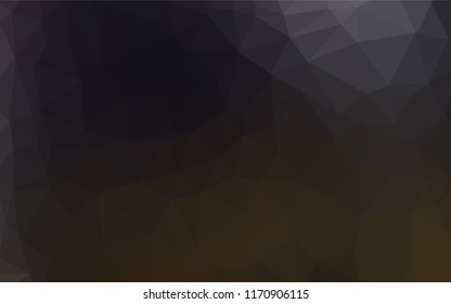Dark Black vector blurry hexagon texture. Colorful abstract illustration with gradient. Brand new design for your business.