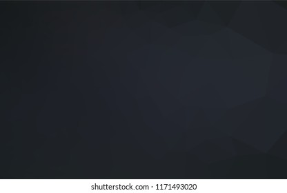 Dark Black vector blurry hexagon template. Colorful abstract illustration with gradient. A completely new design for your business.