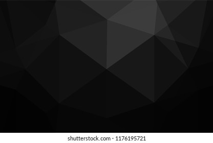 Dark Black vector blurry hexagon template. Colorful illustration in abstract style with gradient. A completely new template for your business design.