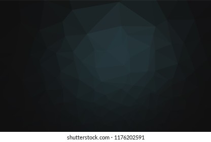 Dark Black vector blurry hexagon pattern. A completely new color illustration in a vague style. A completely new design for your business.