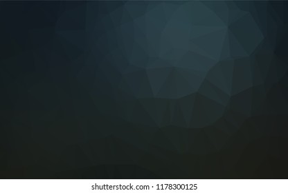 Dark Black vector blurry hexagon template. Creative illustration in halftone style with gradient. The completely new template can be used for your brand book.