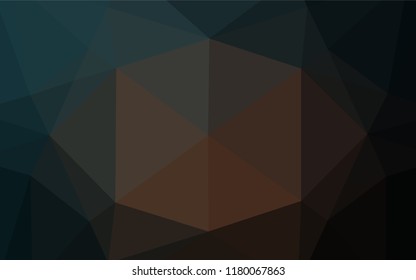 Dark Black vector blurry hexagon template. Shining colored illustration in a Brand new style. The completely new template can be used for your brand book.