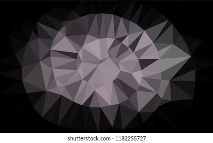 Dark Black vector blurry hexagon template. An elegant bright illustration with gradient. The elegant pattern can be used as part of a brand book.