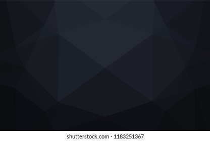 Dark Black vector blurry hexagon template. Glitter abstract illustration with an elegant design. The completely new template can be used for your brand book.