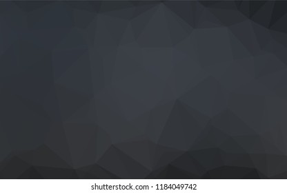 Dark Black vector blurry hexagon template. Modern geometrical abstract illustration with gradient. Brand new style for your business design.