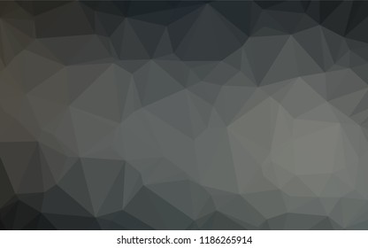 Dark Black vector blurry hexagon texture. A vague abstract illustration with gradient. A new texture for your design.