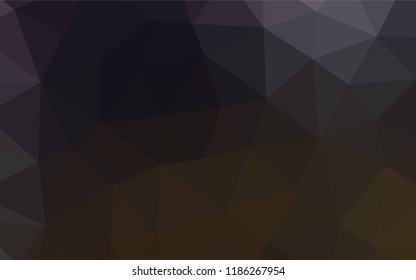 Dark Black vector blurry hexagon template. Creative illustration in halftone style with gradient. Brand new design for your business.