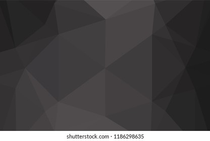 Dark Black vector blurry hexagon pattern. Shining colored illustration in a Brand new style. A new texture for your design.