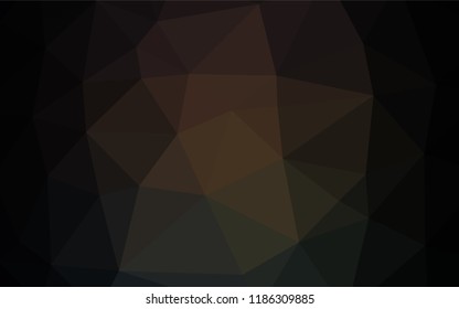 Dark Black vector blurry hexagon template. Glitter abstract illustration with an elegant design. A completely new design for your business.
