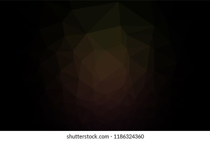 Dark Black vector blurry hexagon pattern. Brand new colored illustration in blurry style with gradient. A completely new design for your business.