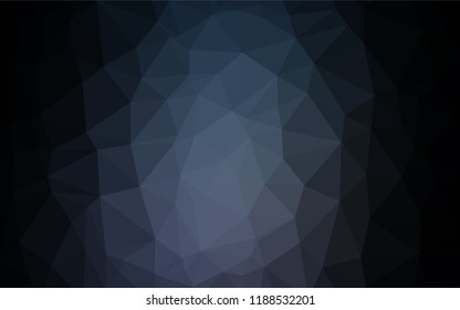 Dark Black vector blurry hexagon texture. Creative illustration in halftone style with gradient. The elegant pattern can be used as part of a brand book.