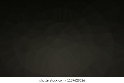 Dark Black vector blurry hexagon template. Geometric illustration in Origami style with gradient.  The elegant pattern can be used as part of a brand book.