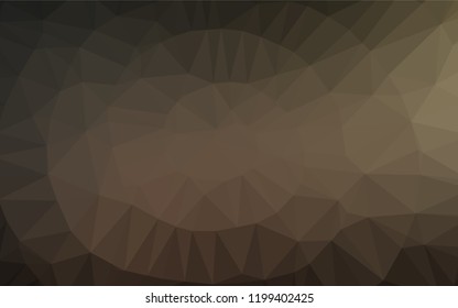 Dark Black vector blurry hexagon texture. Shining illustration, which consist of triangles. A new texture for your design.
