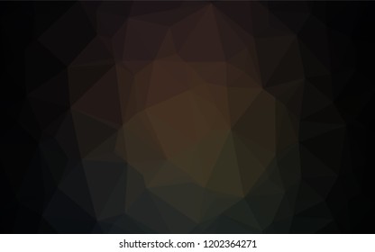Dark Black vector blurry hexagon pattern. A completely new color illustration in a vague style. The textured pattern can be used for background.