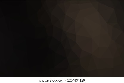 Dark Black vector blurry hexagon template. Colorful abstract illustration with gradient. Brand new style for your business design.