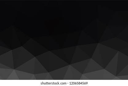 Dark Black vector blurry hexagon texture. Modern geometrical abstract illustration with gradient. Brand new style for your business design.