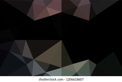 Dark Black vector blurry hexagon pattern. Shining colored illustration in a Brand new style. A completely new design for your business.