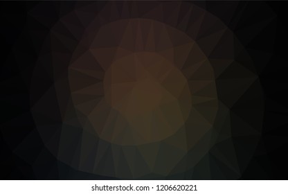 Dark Black vector blurry hexagon template. A sample with polygonal shapes. The elegant pattern can be used as part of a brand book.
