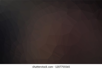 Dark Black vector blurry hexagon texture. Triangular geometric sample with gradient.  The best triangular design for your business.