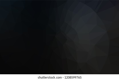 Dark Black vector blurry hexagon pattern. A vague abstract illustration with gradient. The completely new template can be used for your brand book.