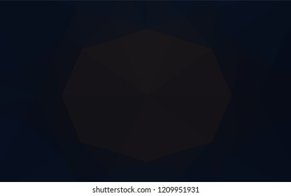 Dark Black vector blurry hexagon texture. Colorful abstract illustration with gradient. The polygonal design can be used for your web site.
