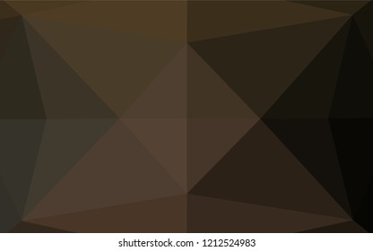 Dark Black vector blurry hexagon pattern. Colorful abstract illustration with gradient. The polygonal design can be used for your web site.