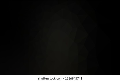 Dark Black vector blurry hexagon texture. Colorful illustration in abstract style with gradient. A new texture for your design.