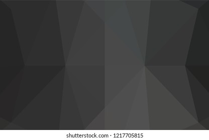 Dark Black vector blurry hexagon template. Glitter abstract illustration with an elegant design. A completely new template for your business design.