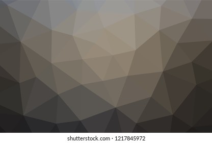 Dark Black vector blurry hexagon template. Shining colored illustration in a Brand new style. Brand new design for your business.