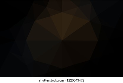 Dark Black vector blurry hexagon pattern. Shining colored illustration in a Brand new style. A completely new design for your business.