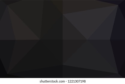 Dark Black vector blurry hexagon texture. An elegant bright illustration with gradient. Brand new style for your business design.