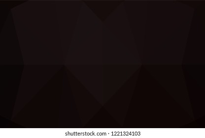 Dark Black vector blurry hexagon texture. Shining colored illustration in a Brand new style. Triangular pattern for your business design.